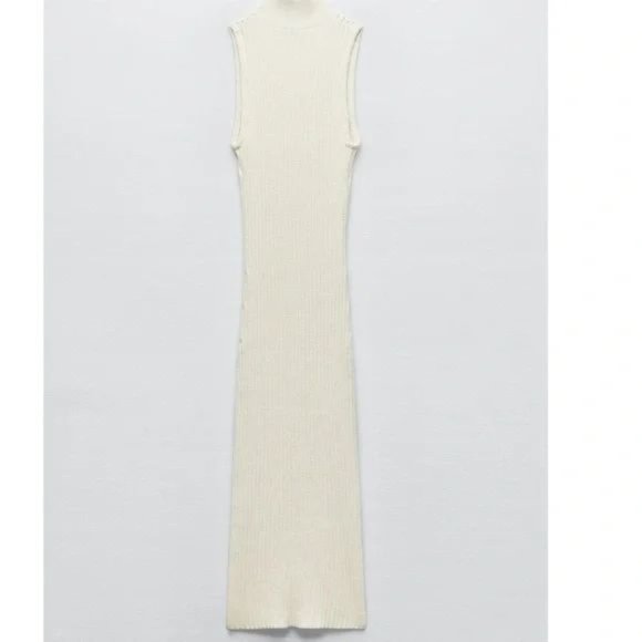 ZARA LONG CHENILLE DRESS - Picture 7 of 8